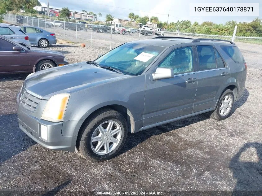 2004 Cadillac Srx Standard VIN: 1GYEE637640178871 Lot: 40428740