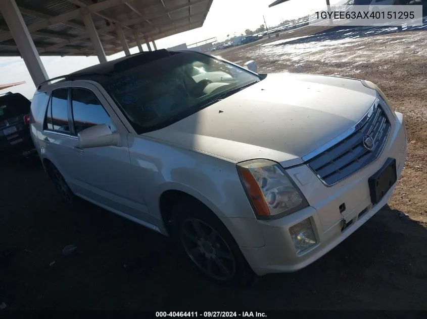 1GYEE63AX40151295 2004 Cadillac Srx V8