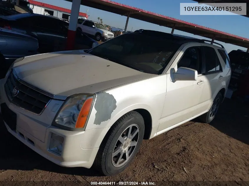 2004 Cadillac Srx V8 VIN: 1GYEE63AX40151295 Lot: 40464411