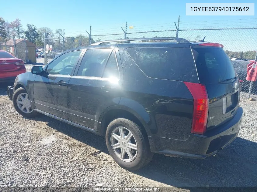 2004 Cadillac Srx Standard VIN: 1GYEE637940175642 Lot: 40546766