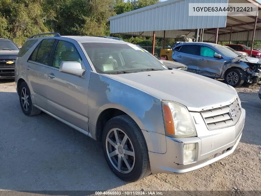 2004 Cadillac Srx V8 VIN: 1GYDE63A440122421 Lot: 40565503