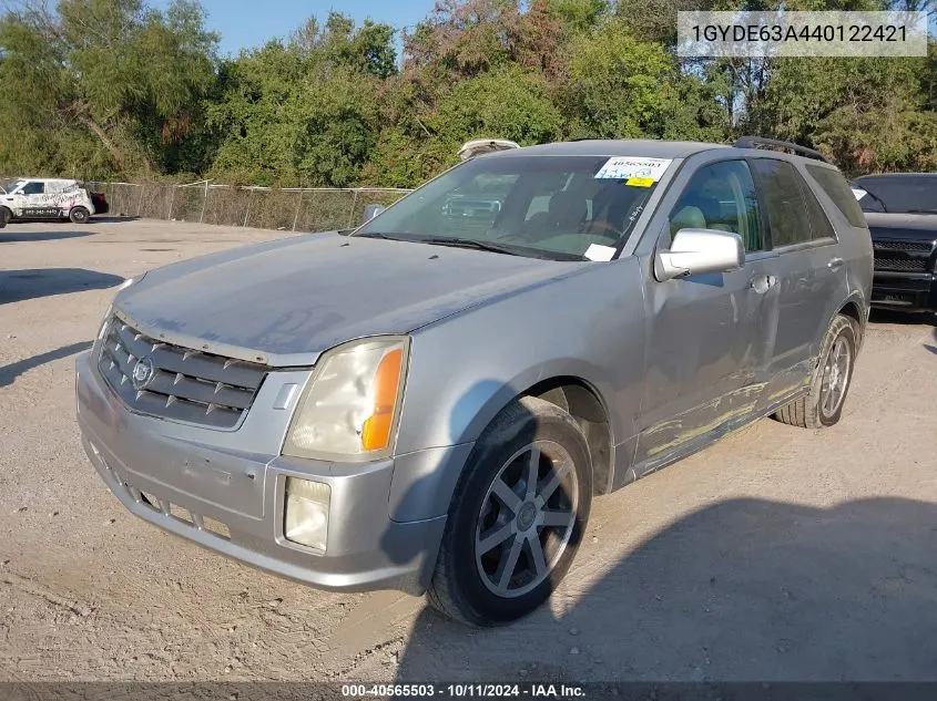 2004 Cadillac Srx V8 VIN: 1GYDE63A440122421 Lot: 40565503