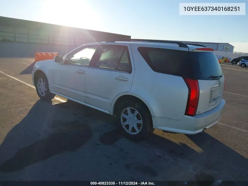 1GYEE637340168251 2004 Cadillac Srx Standard