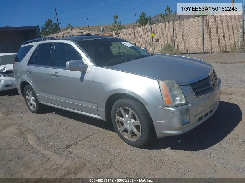 2005 Cadillac Srx V8 VIN: 1GYEE63A150182243 Lot: 40259172