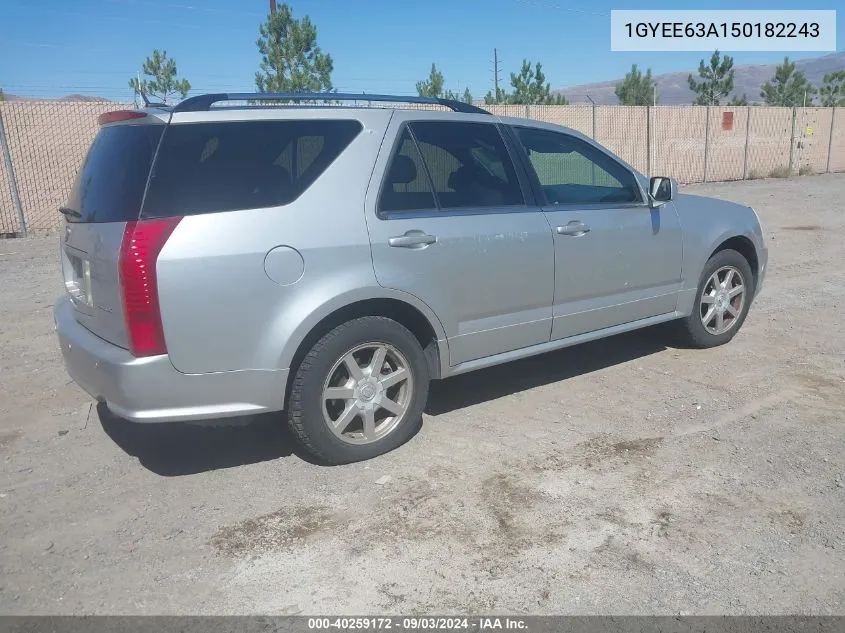 2005 Cadillac Srx V8 VIN: 1GYEE63A150182243 Lot: 40259172