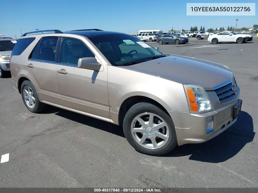 2005 Cadillac Srx V8 VIN: 1GYEE63A550122756 Lot: 40317540