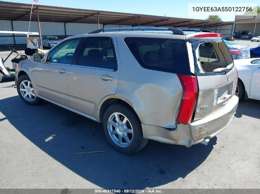 2005 Cadillac Srx V8 VIN: 1GYEE63A550122756 Lot: 40317540