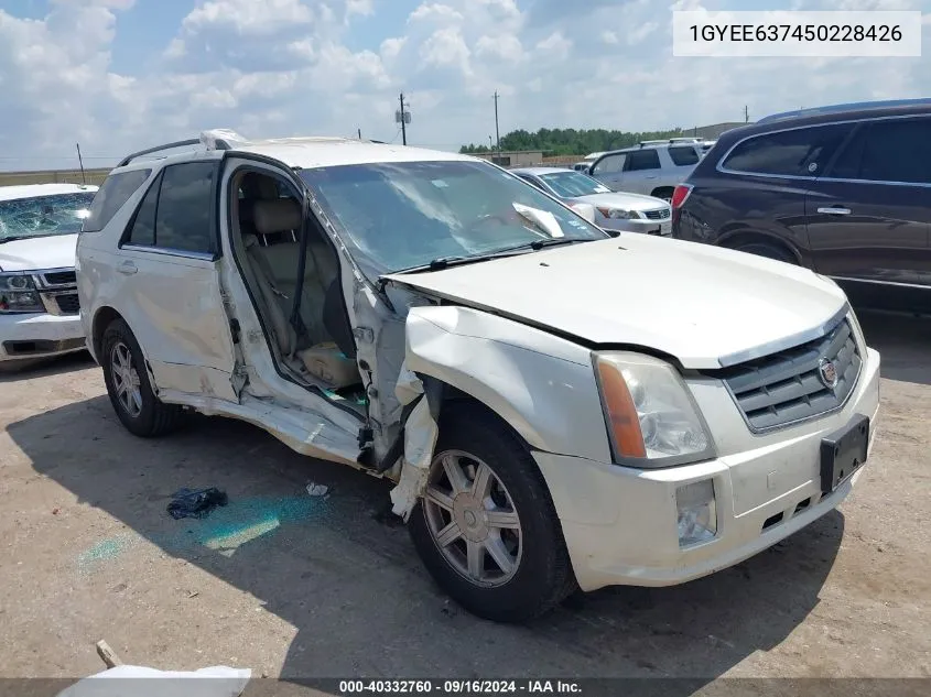 2005 Cadillac Srx V6 VIN: 1GYEE637450228426 Lot: 40332760