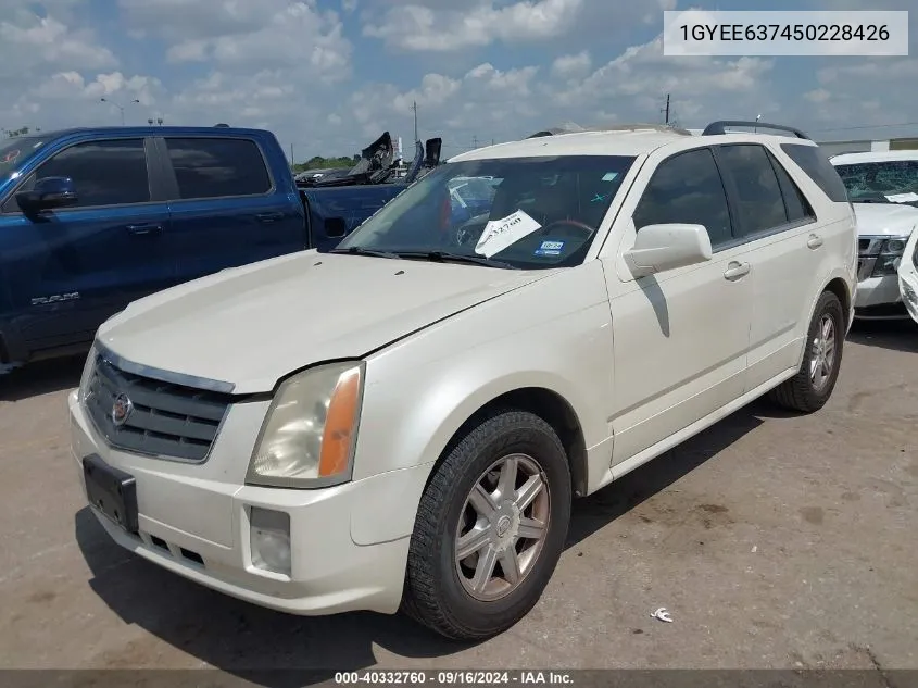 2005 Cadillac Srx V6 VIN: 1GYEE637450228426 Lot: 40332760