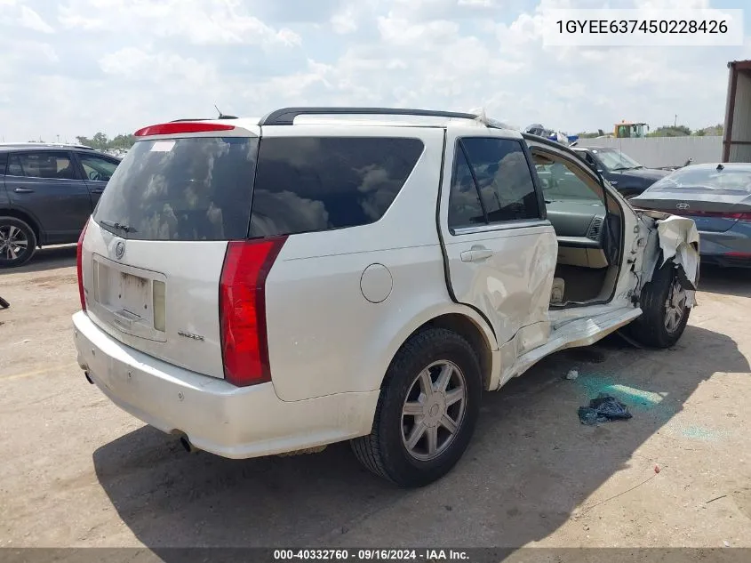 2005 Cadillac Srx V6 VIN: 1GYEE637450228426 Lot: 40332760