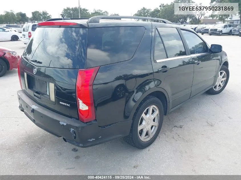 2005 Cadillac Srx V6 VIN: 1GYEE637950231869 Lot: 40424115