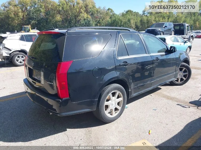 2005 Cadillac Srx V6 VIN: 1GYEE637350212170 Lot: 40530522