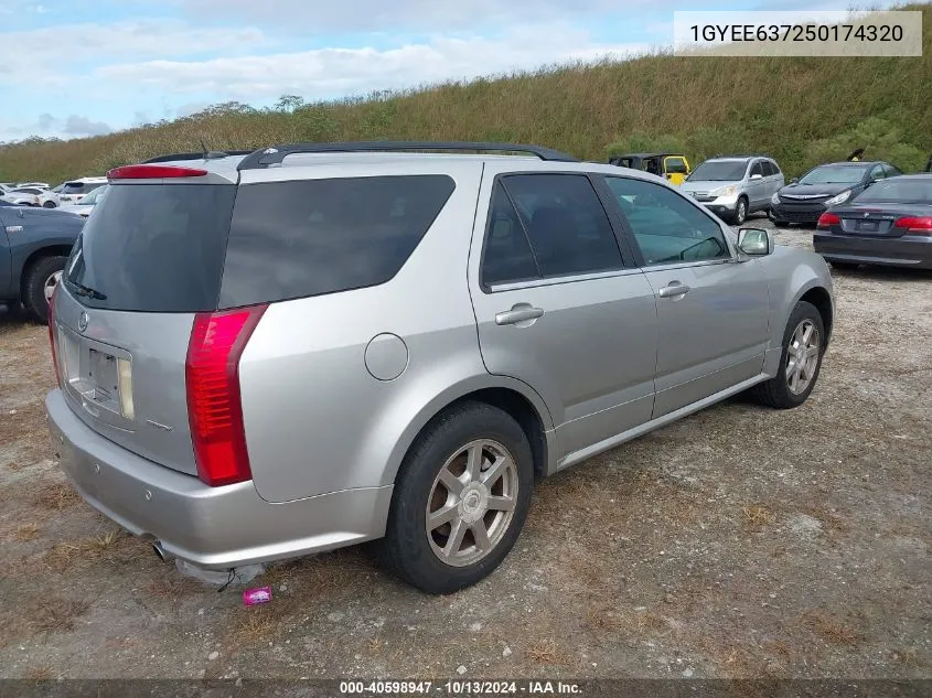 2005 Cadillac Srx V6 VIN: 1GYEE637250174320 Lot: 40598947