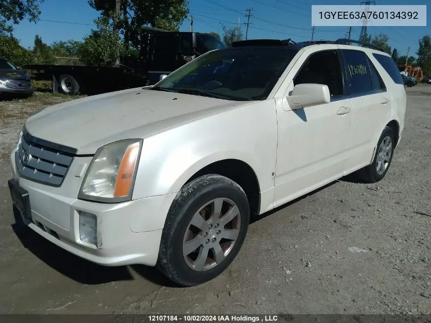 2006 Cadillac Srx VIN: 1GYEE63A760134392 Lot: 12107184