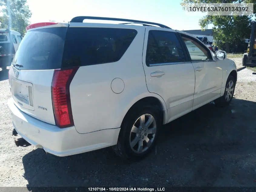 2006 Cadillac Srx VIN: 1GYEE63A760134392 Lot: 12107184