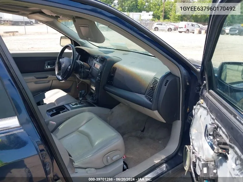 1GYEE637960170492 2006 Cadillac Srx V6