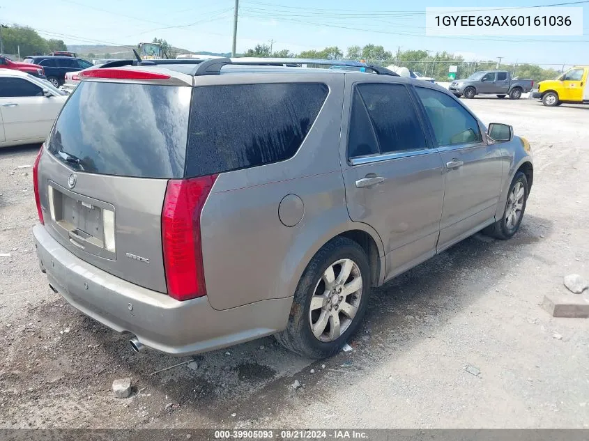 2006 Cadillac Srx V8 VIN: 1GYEE63AX60161036 Lot: 39905093