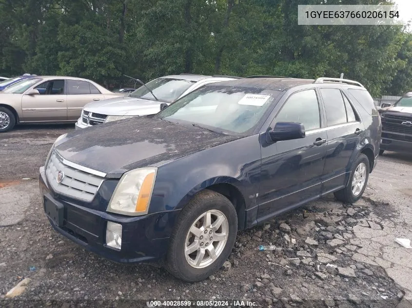 2006 Cadillac Srx V6 VIN: 1GYEE637660206154 Lot: 40028599