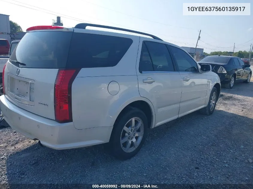 2006 Cadillac Srx V6 VIN: 1GYEE637560135917 Lot: 40059992