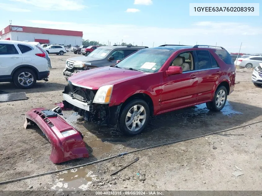 2006 Cadillac Srx V8 VIN: 1GYEE63A760208393 Lot: 40233315