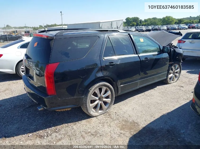 1GYEE637460183585 2006 Cadillac Srx