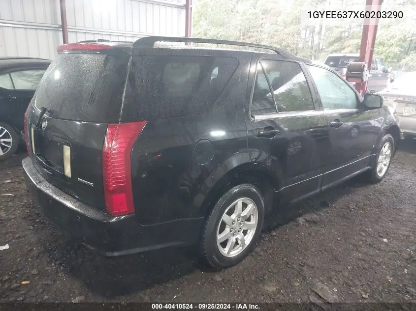 2006 Cadillac Srx V6 VIN: 1GYEE637X60203290 Lot: 40410524