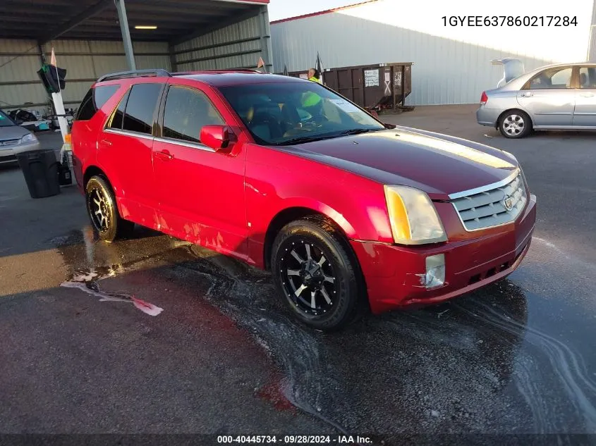 2006 Cadillac Srx V6 VIN: 1GYEE637860217284 Lot: 40445734