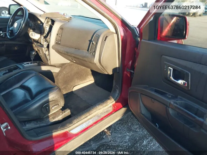 1GYEE637860217284 2006 Cadillac Srx V6