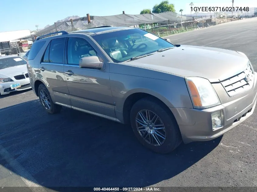 2006 Cadillac Srx V6 VIN: 1GYEE637160217448 Lot: 40464450