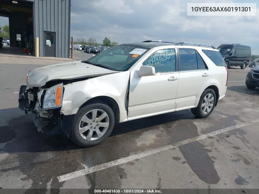 2006 Cadillac Srx V8 VIN: 1GYEE63AX60191301 Lot: 40481630