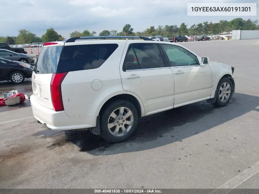 2006 Cadillac Srx V8 VIN: 1GYEE63AX60191301 Lot: 40481630