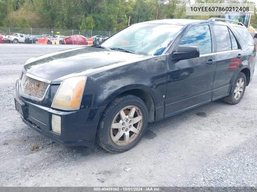 1GYEE637860212408 2006 Cadillac Srx V6