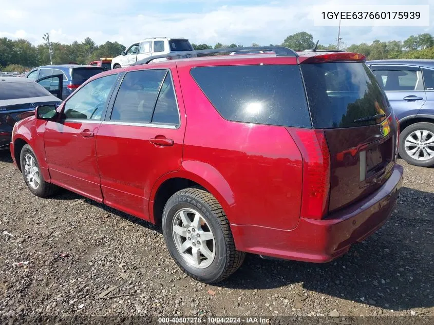 2006 Cadillac Srx V6 VIN: 1GYEE637660175939 Lot: 40507278