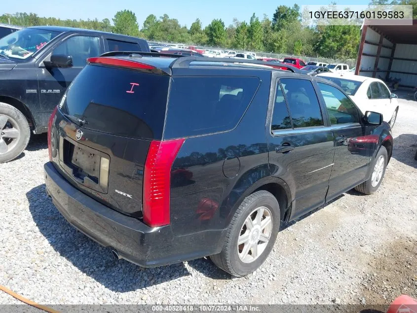 2006 Cadillac Srx V6 VIN: 1GYEE637160159583 Lot: 40528418