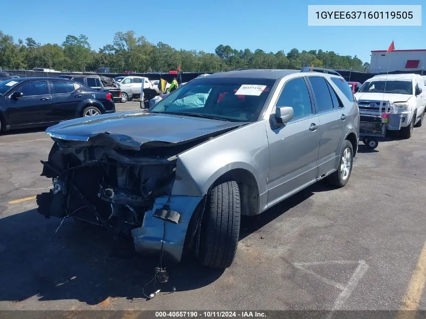 2006 Cadillac Srx VIN: 1GYEE637160119505 Lot: 40557190