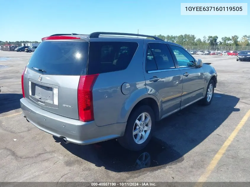 2006 Cadillac Srx VIN: 1GYEE637160119505 Lot: 40557190