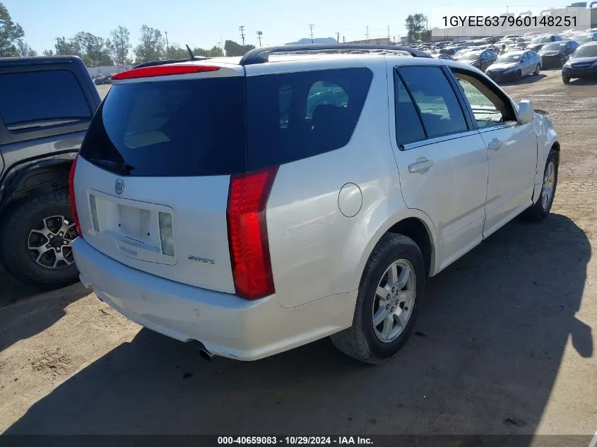 2006 Cadillac Srx V6 VIN: 1GYEE637960148251 Lot: 40659083