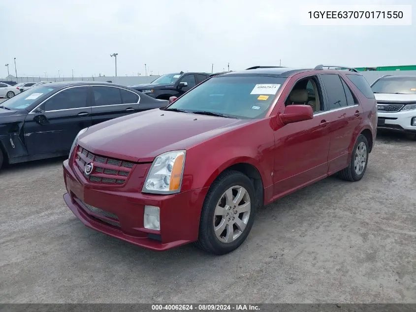 2007 Cadillac Srx V6 VIN: 1GYEE637070171550 Lot: 40062624