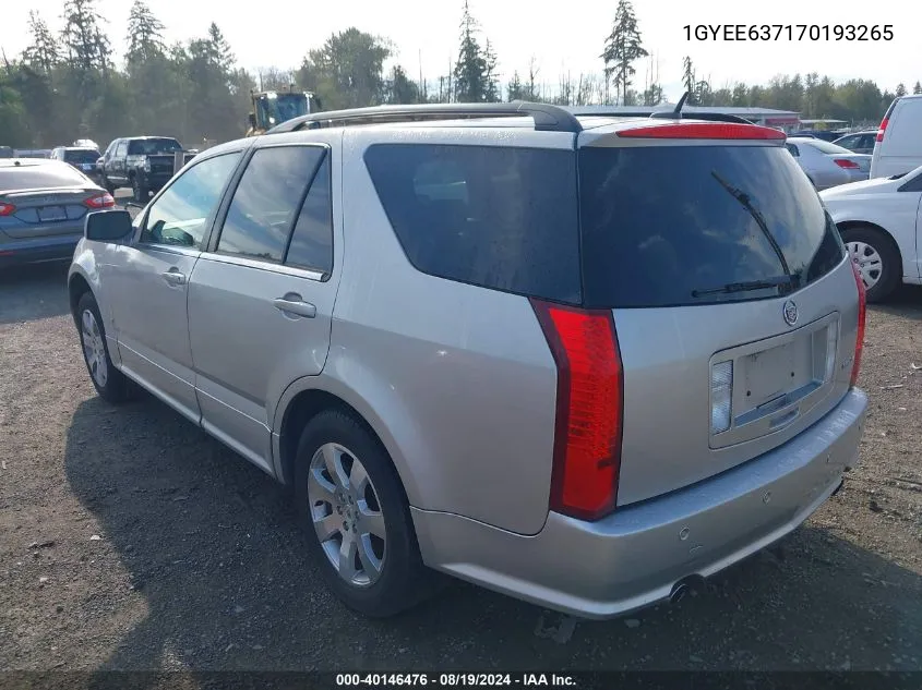 1GYEE637170193265 2007 Cadillac Srx V6