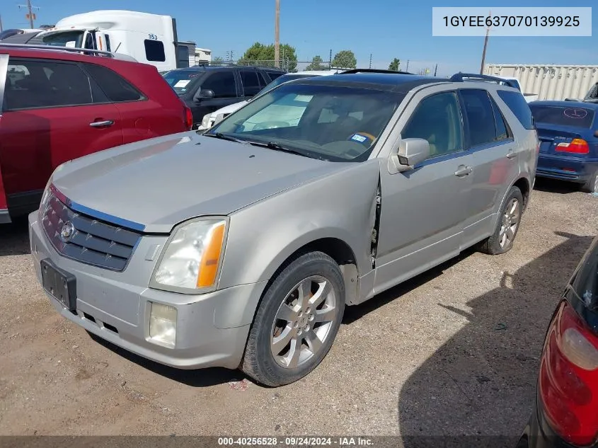 2007 Cadillac Srx V6 VIN: 1GYEE637070139925 Lot: 40256528