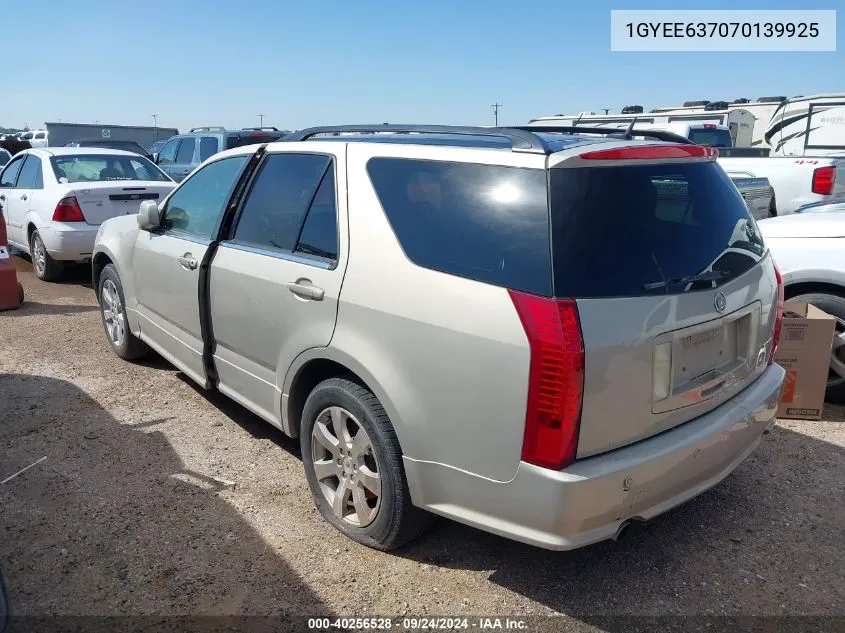 2007 Cadillac Srx V6 VIN: 1GYEE637070139925 Lot: 40256528