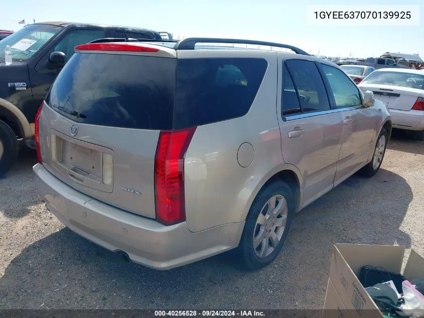 2007 Cadillac Srx V6 VIN: 1GYEE637070139925 Lot: 40256528