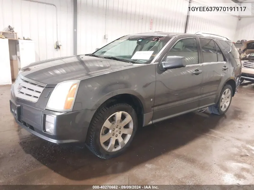 2007 Cadillac Srx V6 VIN: 1GYEE637970191117 Lot: 40270662