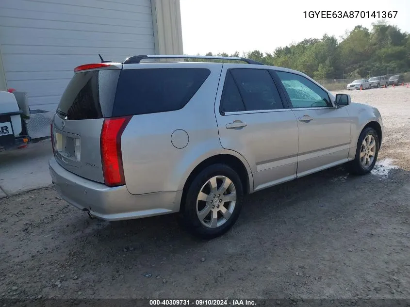 2007 Cadillac Srx V8 VIN: 1GYEE63A870141367 Lot: 40309731