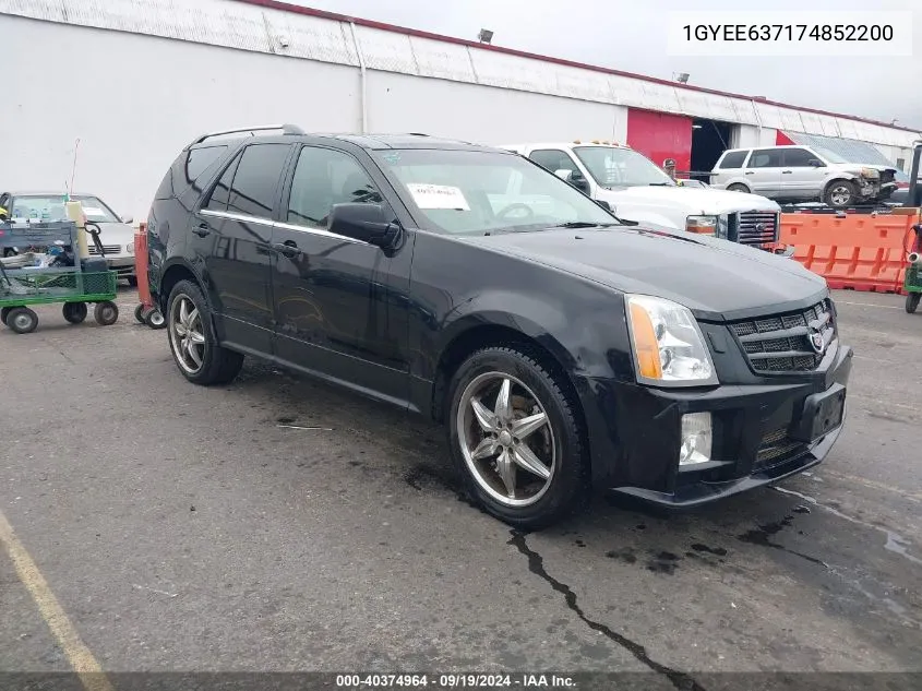 1GYEE637174852200 2007 Cadillac Srx V6