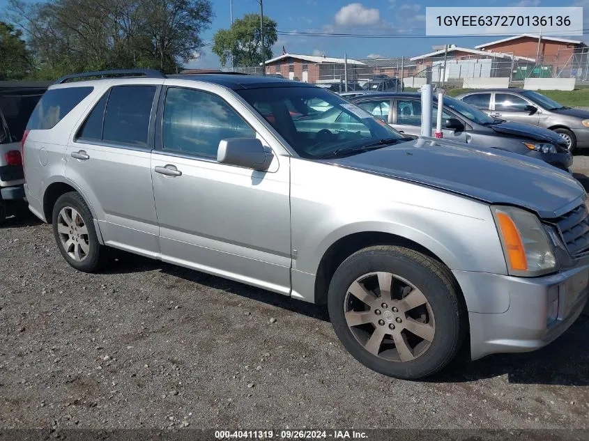 2007 Cadillac Srx VIN: 1GYEE637270136136 Lot: 40411319