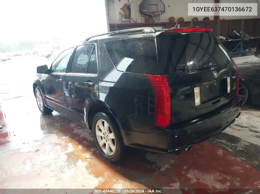 2007 Cadillac Srx V6 VIN: 1GYEE637470136672 Lot: 40440728