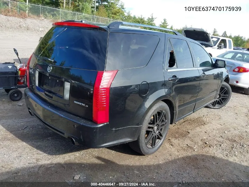 2007 Cadillac Srx V6 VIN: 1GYEE637470175939 Lot: 40446647