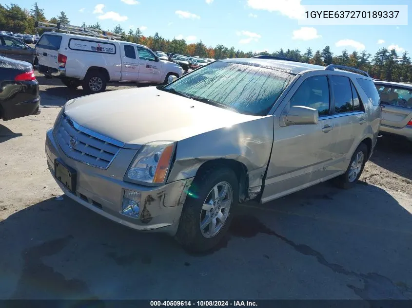 2007 Cadillac Srx V6 VIN: 1GYEE637270189337 Lot: 40509614