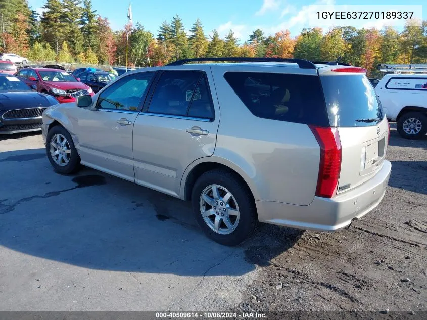 2007 Cadillac Srx V6 VIN: 1GYEE637270189337 Lot: 40509614